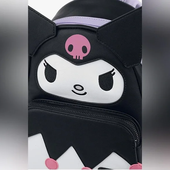 Loungefly Sanrio Hello Kitty Kuromi Cosplay Womens Double Strap Shoulder Bag - Picture 4 of 7